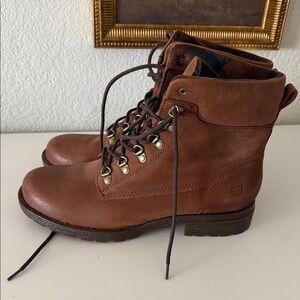 Born Brown Leather Ankle Boots